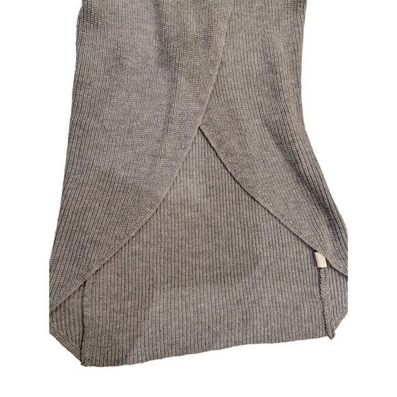 Gray sweater women open front duster sweater size S - Picture 4 of 7